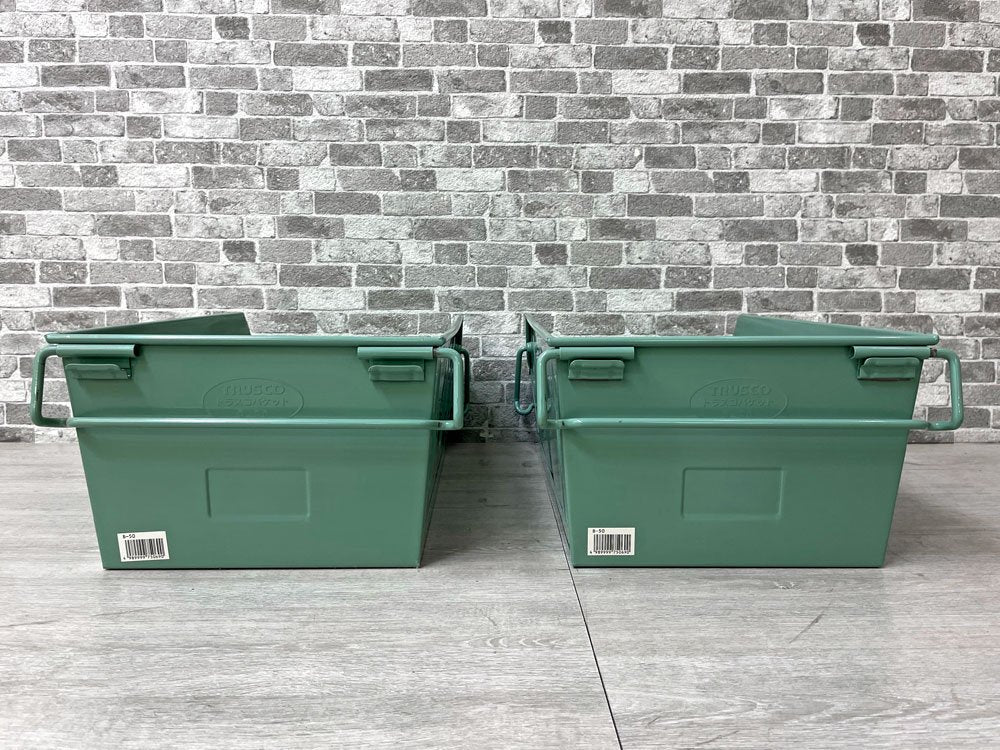 トラスコ TRUSCO バケット Bタイプ Lサイズ 2点セット 工具入れ 収納箱 スタッキング可 インダストリアル 合計定価￥14,498- A ●