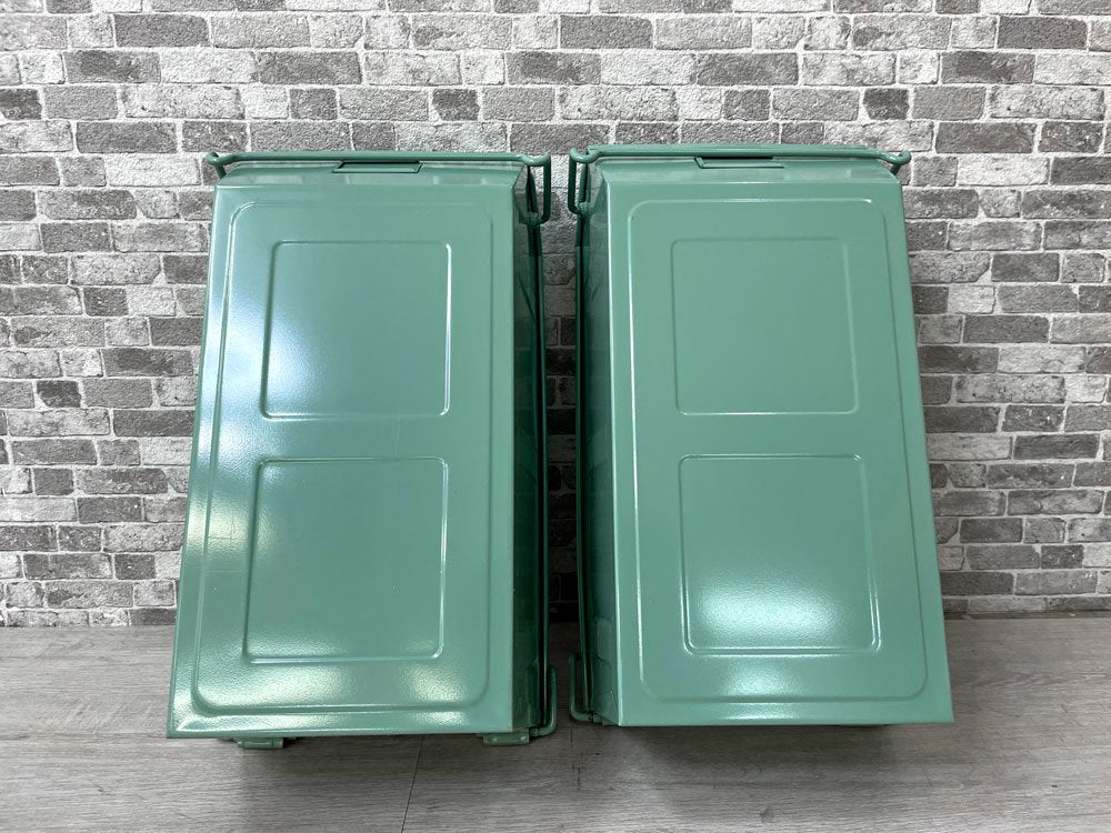 トラスコ TRUSCO バケット Bタイプ Lサイズ 2点セット 工具入れ 収納箱 スタッキング可 インダストリアル 合計定価￥14,498- A ●