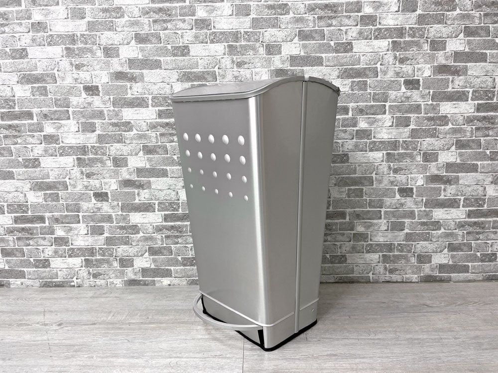 マスト MAST ダストビン ペダルビン ダストボックス ごみ箱 Lサイズ 38L アルミ製 ギリシャ 廃番 ●