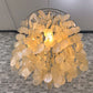 ヴァーナー・パントンスタイル ファンシェルランプ Fan Shell Lamp ペンダントライト 貝殻 スチール スペースエイジ ●