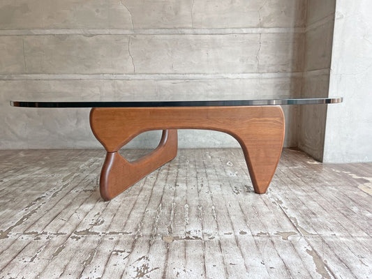 イサムノグチ Isamu Noguchi コーヒーテーブル Coffee Table ガラス天板厚20mm リプロダクト品 デザイナーズ家具 名作 ♪