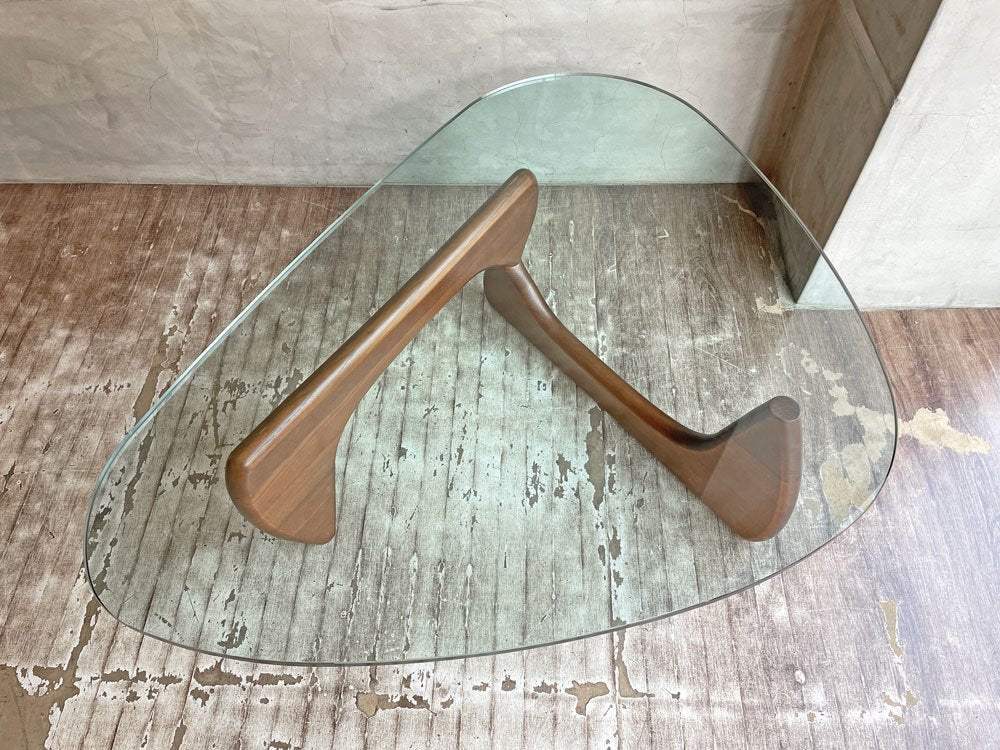 イサムノグチ Isamu Noguchi コーヒーテーブル Coffee Table ガラス天板厚20mm リプロダクト品 デザイナーズ家具 名作 ♪