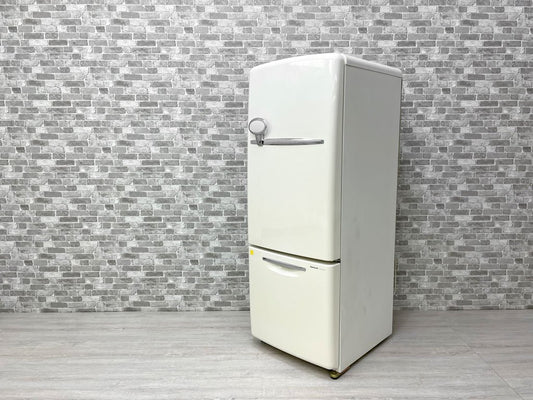 ナショナル National ウィル WiLL FRIDGE mini パーソナルノンフロン冷凍冷蔵庫 フリッジミニ ホワイト 廃番 2002年製 162L オリジナル ノスタルジックデザイン ●