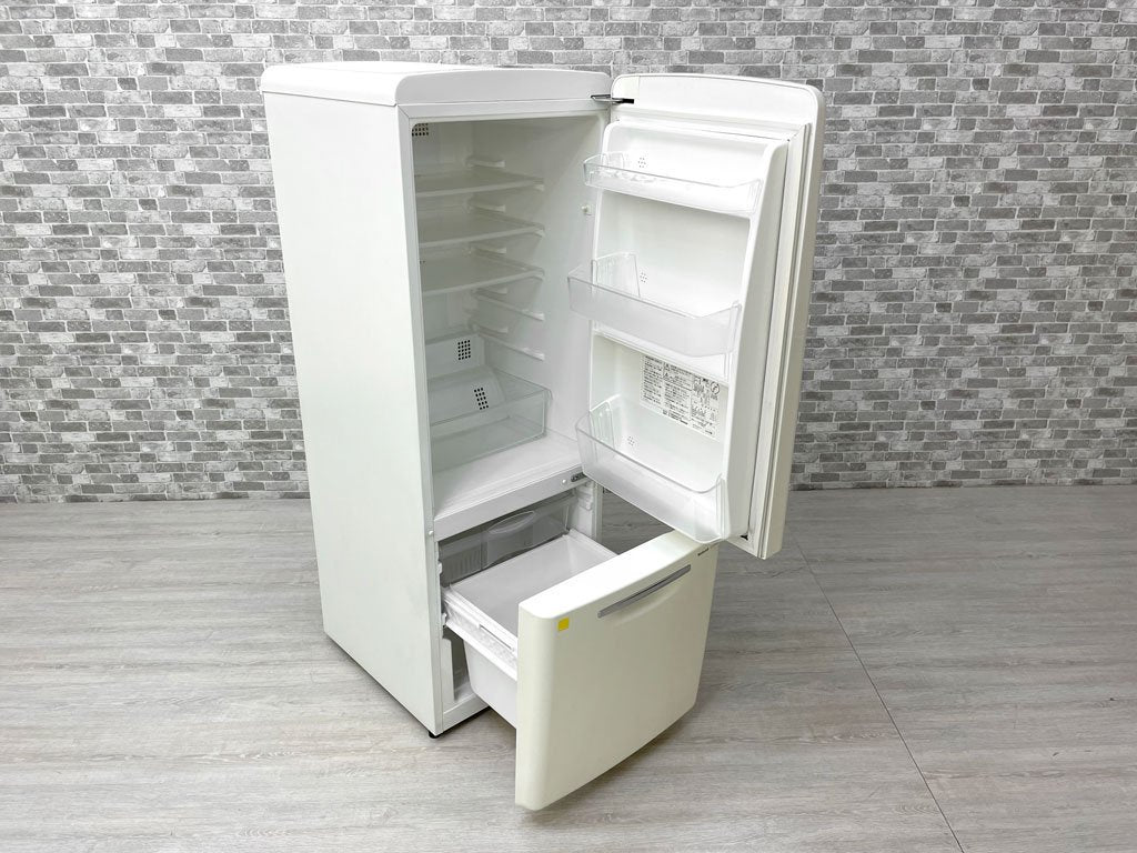 ナショナル National ウィル WiLL FRIDGE mini パーソナルノンフロン冷凍冷蔵庫 フリッジミニ ホワイト 廃番 2002年製 162L オリジナル ノスタルジックデザイン ●