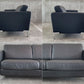 イタリア製 コンテンポ COMTENPO レザー 3シーターソファ Leather Sofa 革張り イタリアンモダンデザイン ブラック 〓