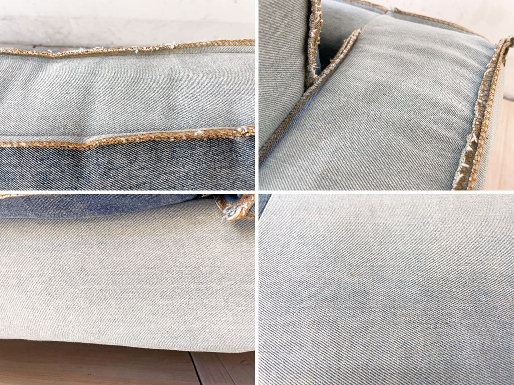 ビメイクス BIMAKES カリフォルニア50's ソファ 3人掛け 3P パッチワークデニム CALIFORNIA50's SOFA Patchwork-DENIM  定価 ￥148,500- ★