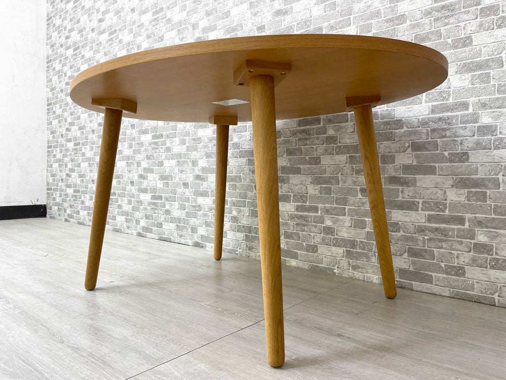 ウニコ unico アルベロ ALBERO オーバル カフェテーブル チーク材 北欧スタイル ●