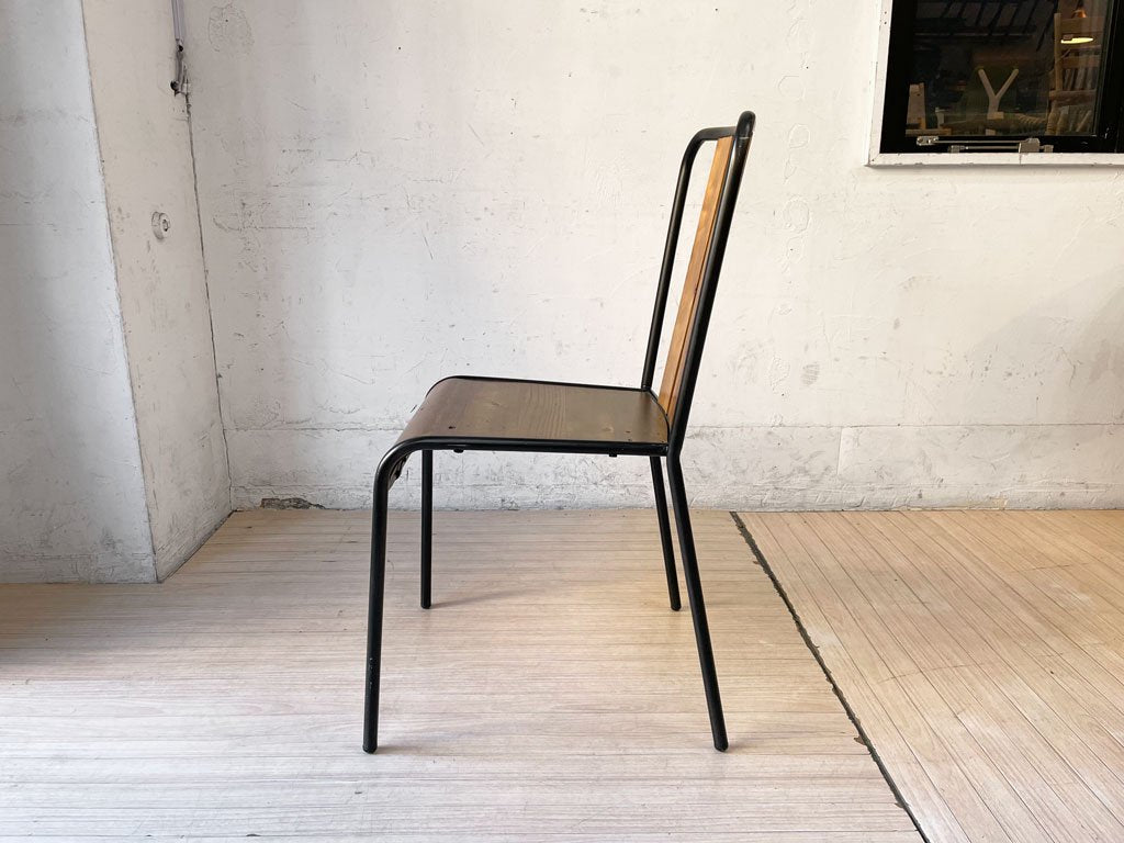 アスプルンド ASPLUND マンハッタンチェア MANHATTAN CHAIR スタッキングチェア パイン材 スチール ブラウン インダストリアルデザイン ★