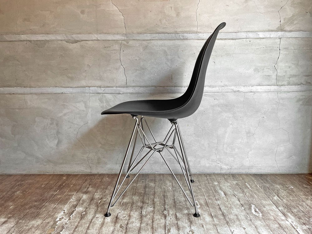 ハーマンミラー Herman Miller サイドシェルチェア DSR エッフェルベース ポリプロピレン製 ブラック C&R イームズ Eames ミッドセンチュリー ♪