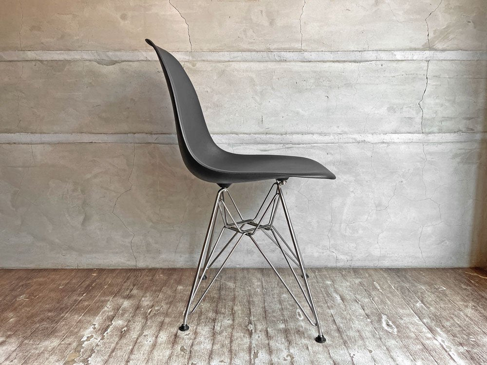 ハーマンミラー Herman Miller サイドシェルチェア DSR エッフェルベース ポリプロピレン製 ブラック C&R イームズ Eames ミッドセンチュリー ♪