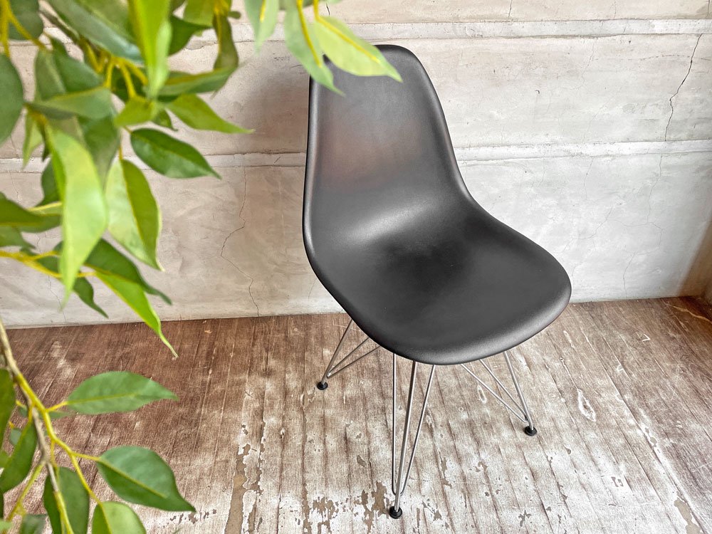 ハーマンミラー Herman Miller サイドシェルチェア DSR エッフェルベース ポリプロピレン製 ブラック C&R イームズ Eames ミッドセンチュリー ♪