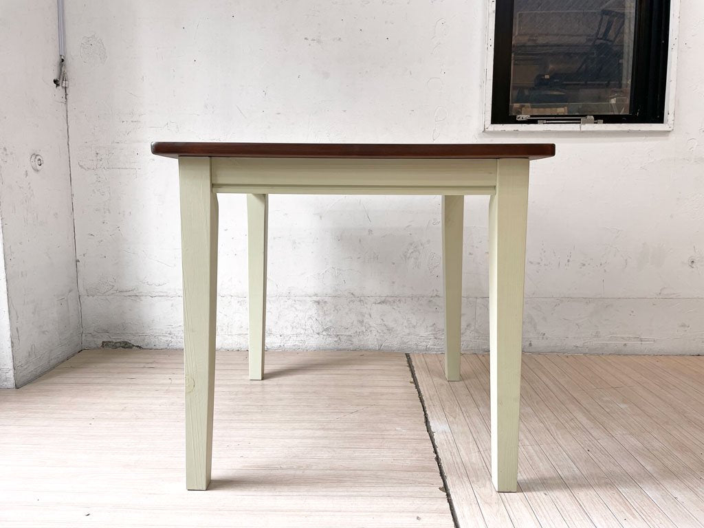 マム mam クレソン cresson スクエア ダイニングテーブル dining table ホワイト カントリースタイル パイン材 関家具 ★