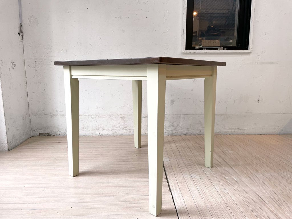 マム mam クレソン cresson スクエア ダイニングテーブル dining table ホワイト カントリースタイル パイン材 関家具 ★