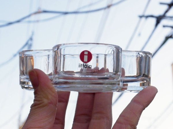 イッタラ iittala アルヴァ・アアルトコレクション Alvar Aalto ボウル クリア 98mm 廃番モデル 北欧雑貨 フィンランド 箱付き ●