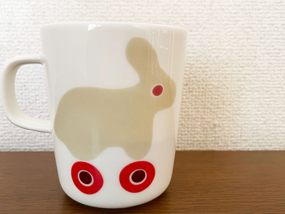 マリメッコ marimekko ルッラ RULLA マグカップ うさぎ柄 Φ8cm 脇阪 克二 Katsuji Wakisaka 2023年 北欧食器 ◎