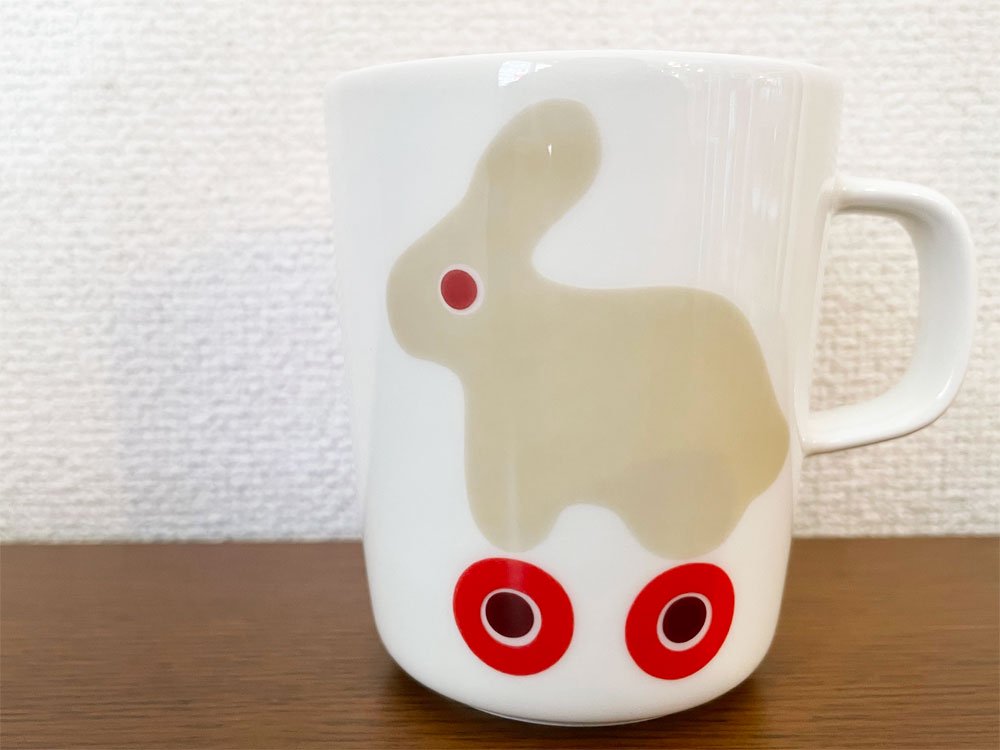 マリメッコ marimekko ルッラ RULLA マグカップ うさぎ柄 Φ8cm 脇阪 克二 Katsuji Wakisaka 2023年 北欧食器 ◎