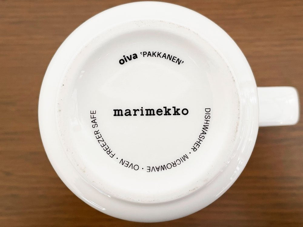 マリメッコ marimekko パッカネン PAKKANEN マグカップ 霜 Φ8cm マイヤ・ロウエカリ Maija Louekari 北欧食器 復刻品 ◎