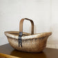 スウェーデンビンテージ Swedish Vintage ジュニパーバスケット Juniper basket ピクニックバスケット 籠 ワンハンドル W56cm 北欧雑貨 ◎