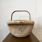 スウェーデンビンテージ Swedish Vintage ジュニパーバスケット Juniper basket ピクニックバスケット 籠 ワンハンドル W56cm 北欧雑貨 ◎