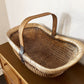 スウェーデンビンテージ Swedish Vintage ジュニパーバスケット Juniper basket ピクニックバスケット 籠 ワンハンドル W56cm 北欧雑貨 ◎