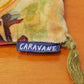 キャラバン CARAVANE ベロアクッションカバー 50x70cm コットン アッシュペーフランス H.P. FRANCE 取扱い ●