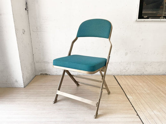 クラリン CLARIN フォールディングチェア FOLDING CHAIR フルクッション 折り畳み ティールカラー US家具 P.F.S.取扱 2023年入荷仕様 定価￥30,800- ★