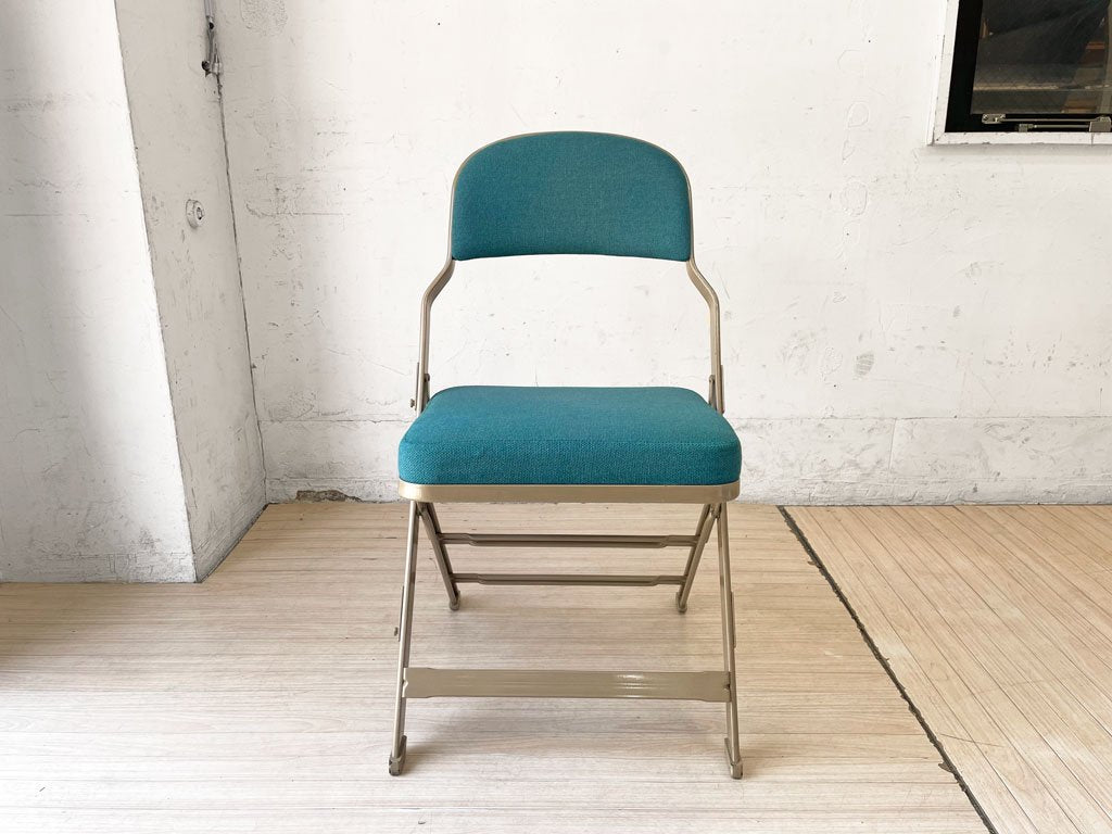 クラリン CLARIN フォールディングチェア FOLDING CHAIR フルクッション 折り畳み ティールカラー US家具 P.F.S.取扱 2023年入荷仕様 定価￥30,800- ★