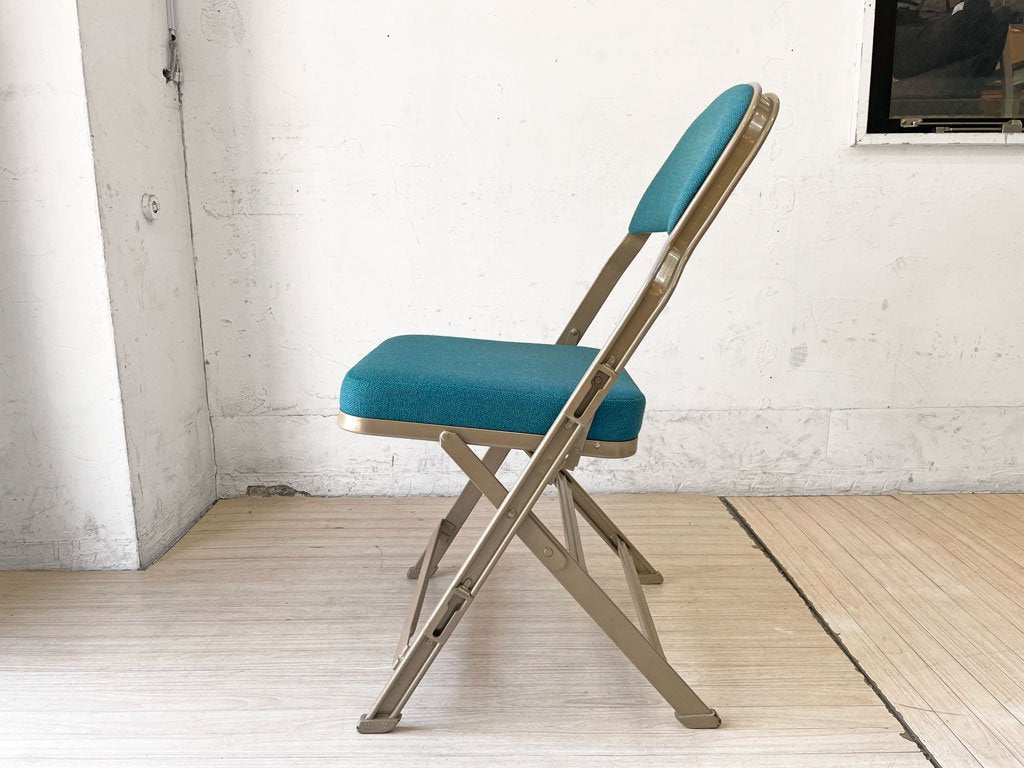 クラリン CLARIN フォールディングチェア FOLDING CHAIR フルクッション 折り畳み ティールカラー US家具 P.F.S.取扱 2023年入荷仕様 定価￥30,800- ★