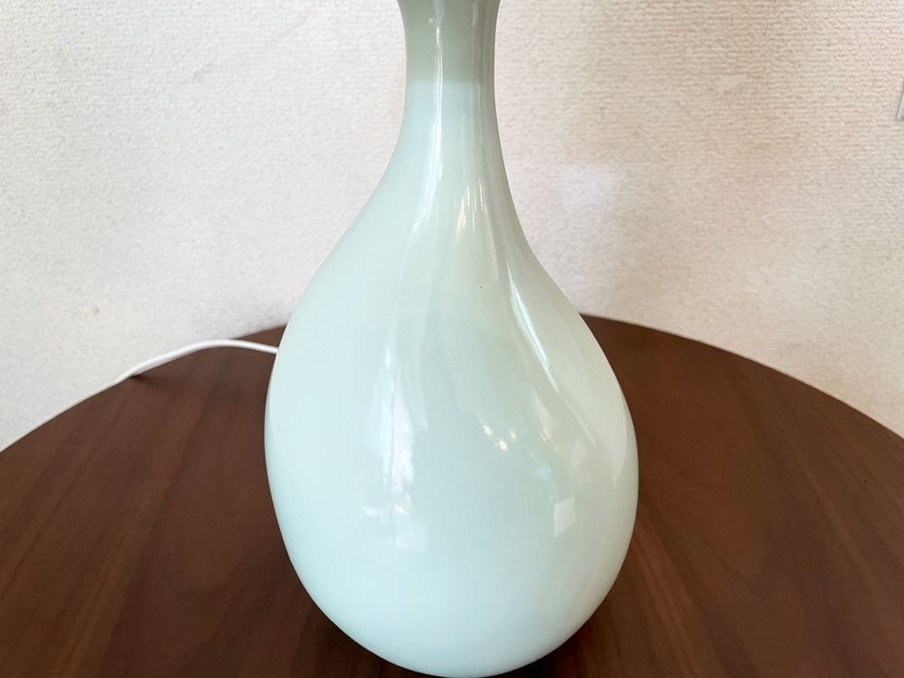 イデー IDEE アイユベースランプ AIL VASE LAMP テーブルランプ ペールグリーン 布シェード 定価￥27,900- ◎