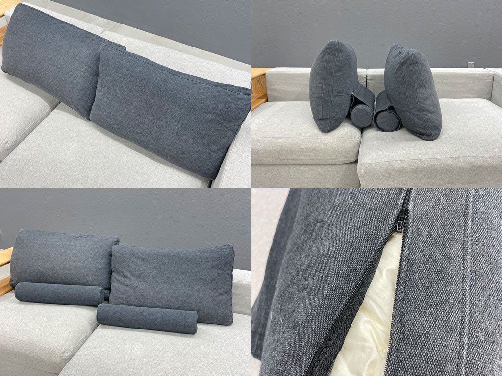 極ソファ KIWAMI SOFA オルタナ Alterna 1シーター+1.5シーターディープ ユニットソファ ホワイトオーク無垢材 カバーリングソファ 国産 ハンドメイド 〓