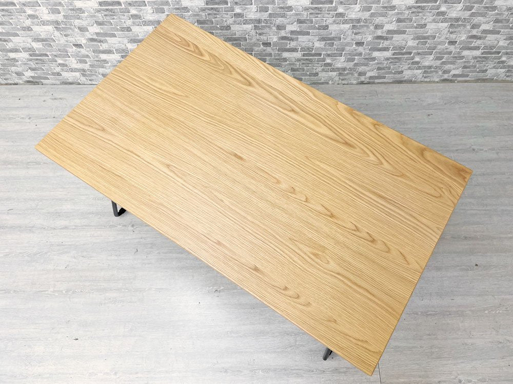 無印良品 MUJI 折りたたみテーブル ダイニングテーブル オーク材 × スチール脚 W120cm フォールディング ナチュラル シンプルデザイン 定価￥25,900- ●