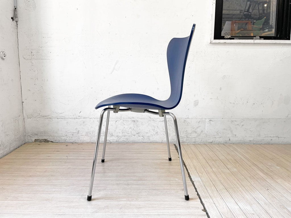 フリッツハンセン Fritz Hansen セブンチェア カラードアッシュ アイブルー AI BLUE アルネ・ヤコブセン 北欧 デンマーク 廃番カラー ★