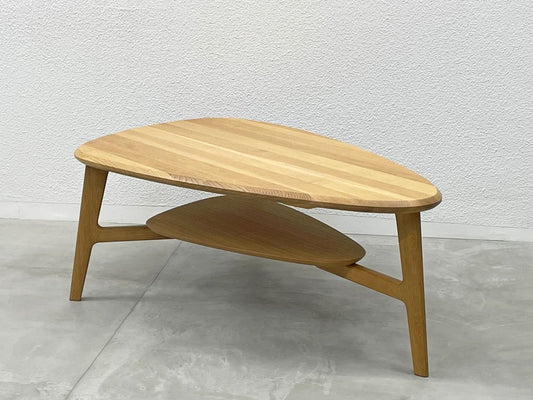 カリモク karimoku スタンダードモダンシリーズ オーク無垢集成材 リビングテーブル LIVING TABLE ナチュラルモダン 定価133,100円 美品 〓