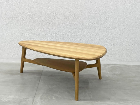 カリモク karimoku スタンダードモダンシリーズ オーク無垢集成材 リビングテーブル LIVING TABLE ナチュラルモダン 定価133,100円 美品 〓