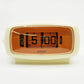 シチズン CITIZEN パタパタ時計 RHYTHM 5RD001N 1973年製 ホワイト×オレンジ アラームクロック 置き時計 レトロ スペースエイジ 箱付き ●