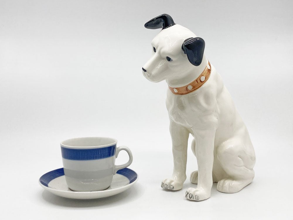 ビクター Victor ニッパー Nipper 犬 イヌ 陶器 オブジェ 置物 H25cm ビンテージ 昭和レトロ ●