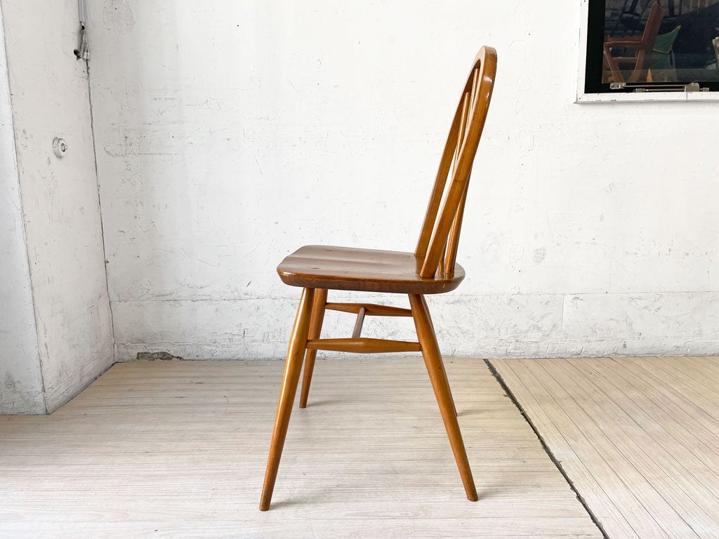 アーコール Ercol フープバックチェア スポークバックチェア エルム材 UKビンテージ 英国家具 ★