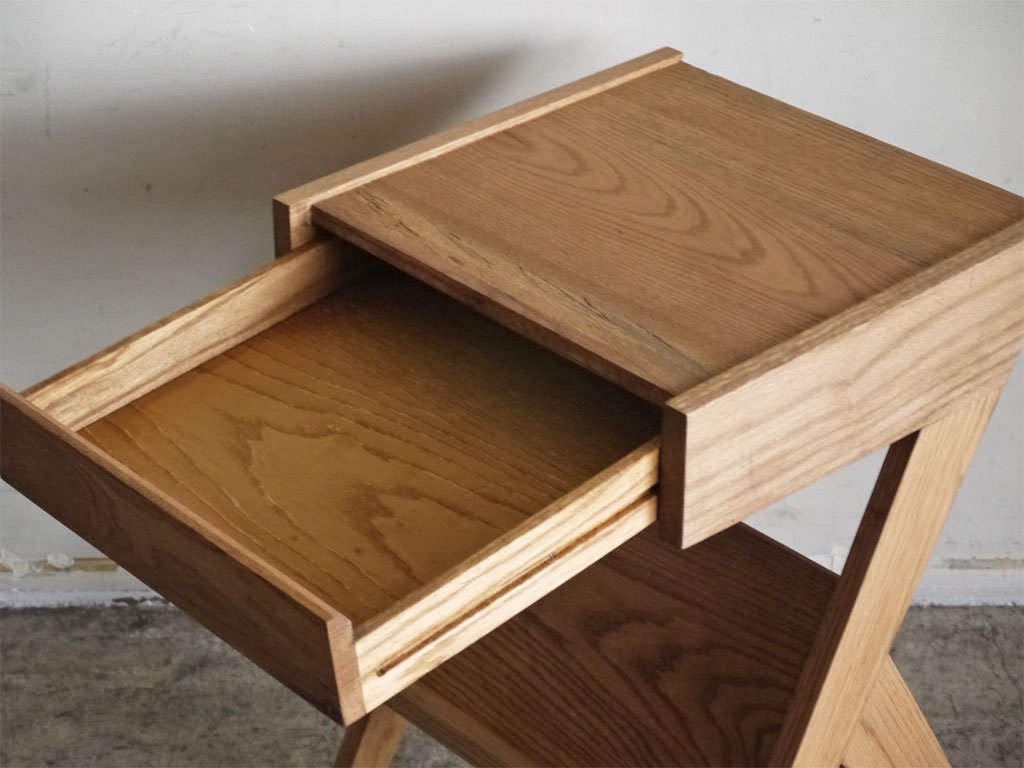 ライフファニチャー LIFE FURNITURE BI オーク材 ドロワーテーブル BI OAK DRAWER TABLE サイドテーブル ■