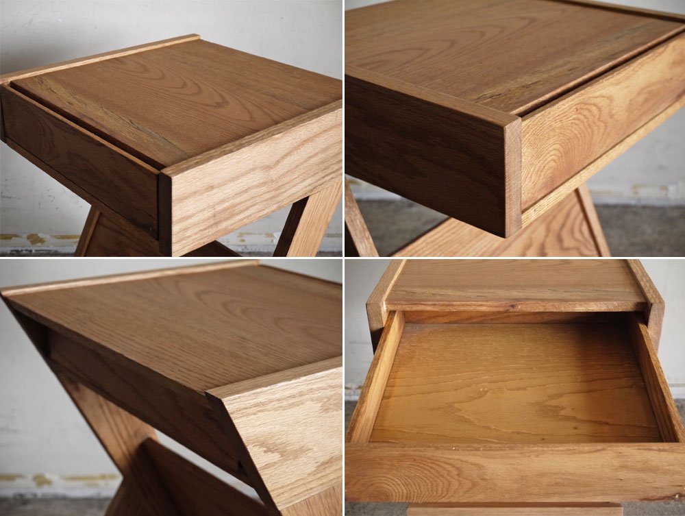 ライフファニチャー LIFE FURNITURE BI オーク材 ドロワーテーブル BI OAK DRAWER TABLE サイドテーブル ■