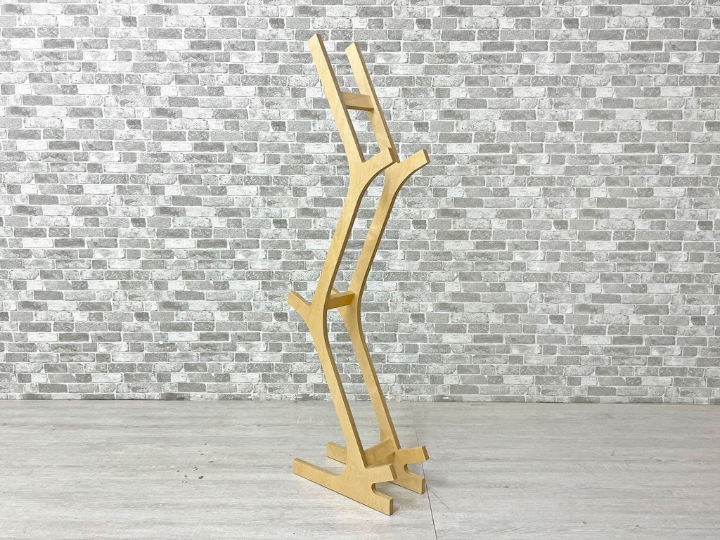 オー Eau ブランチ BRANCH 3段 マガジンラック バーチ材 ナチュラル 高橋通仁デザイン 北欧スタイル ●