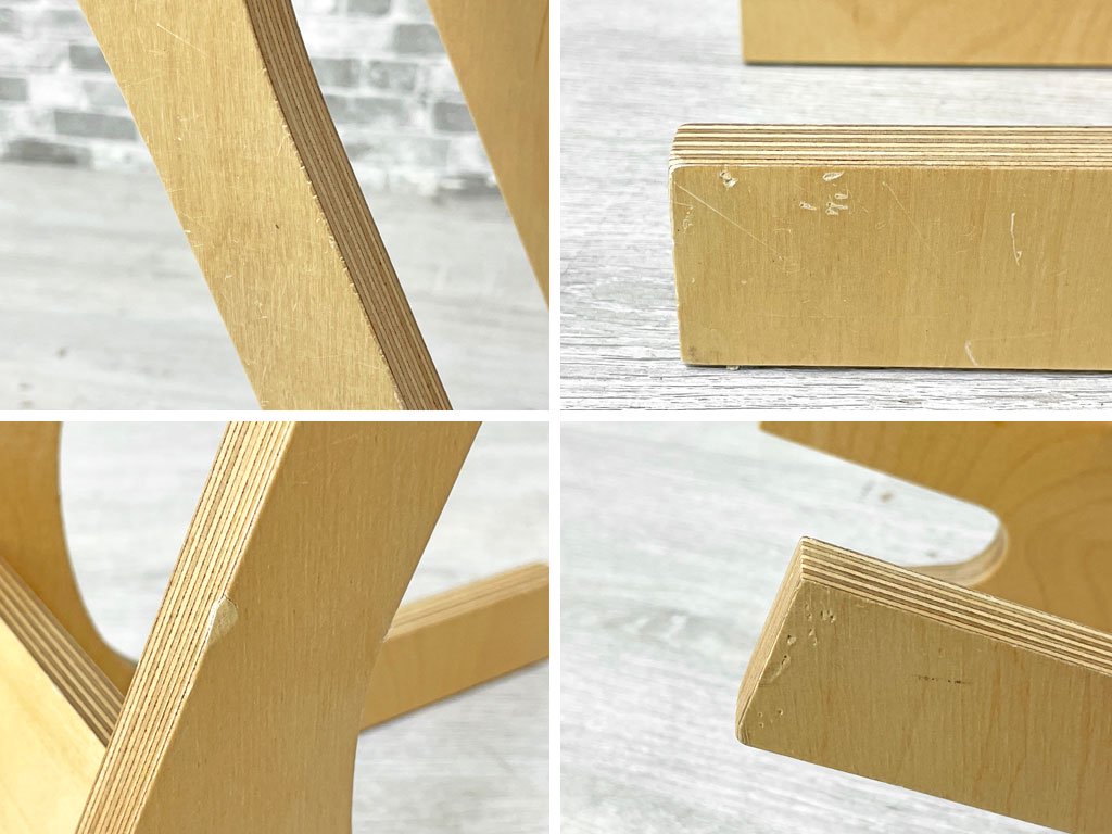 オー Eau ブランチ BRANCH 3段 マガジンラック バーチ材 ナチュラル 高橋通仁デザイン 北欧スタイル ●