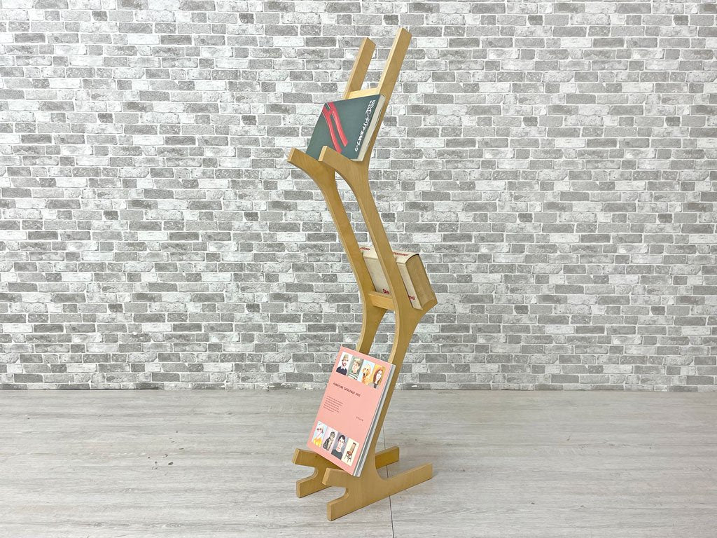 オー Eau ブランチ BRANCH 3段 マガジンラック バーチ材 ナチュラル 高橋通仁デザイン 北欧スタイル ●