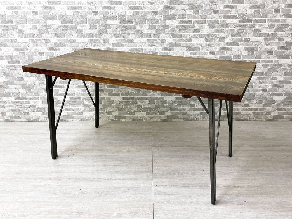 ジャーナルスタンダードファニチャー journal standard Furniture シノン ダイニングテーブル CHINON DINING TABLE S 杉古材 廃番 W130 B ●