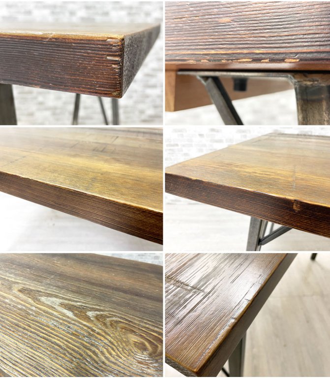 ジャーナルスタンダードファニチャー journal standard Furniture シノン ダイニングテーブル CHINON DINING TABLE S 杉古材 廃番 W130 B ●