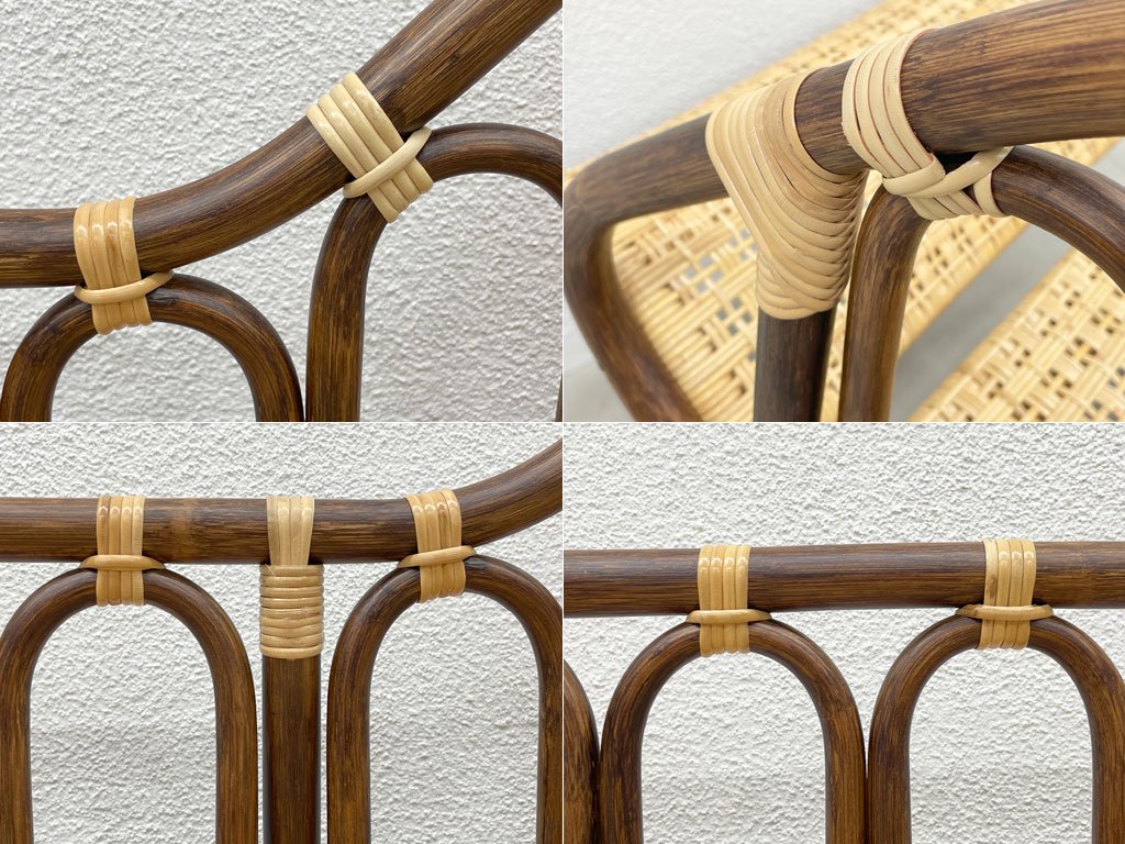 橋之口籐工芸工房 ラタン カウチ ソファ Rattan couch Sofa 籐家具 籐 シェーズロング 「現代の名工」橋之口幹夫 黄綬褒章受章 宮崎県伝統的工芸品 〓