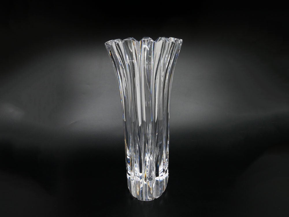オレフォス orrefors ステンハマー Stenhammar フラワーベース 花瓶 クリスタルガラス 大型 H25cm ●