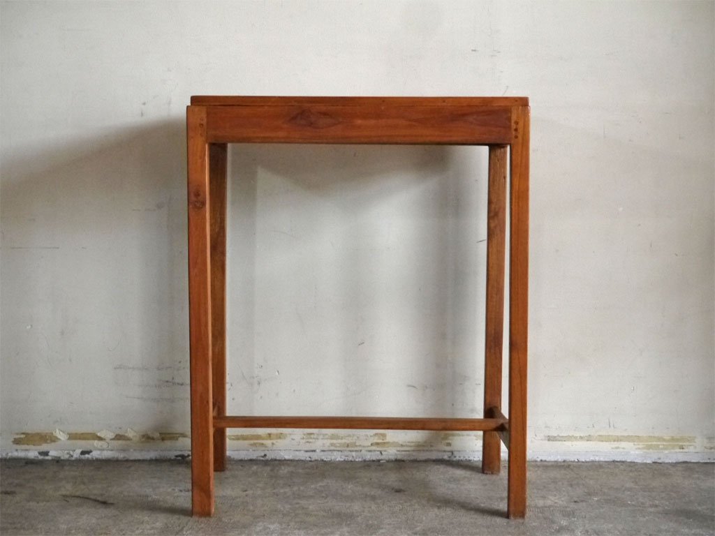 オールドチーク Old Teak ワークテーブル W60cm オケージョナルテーブル 古材 ■