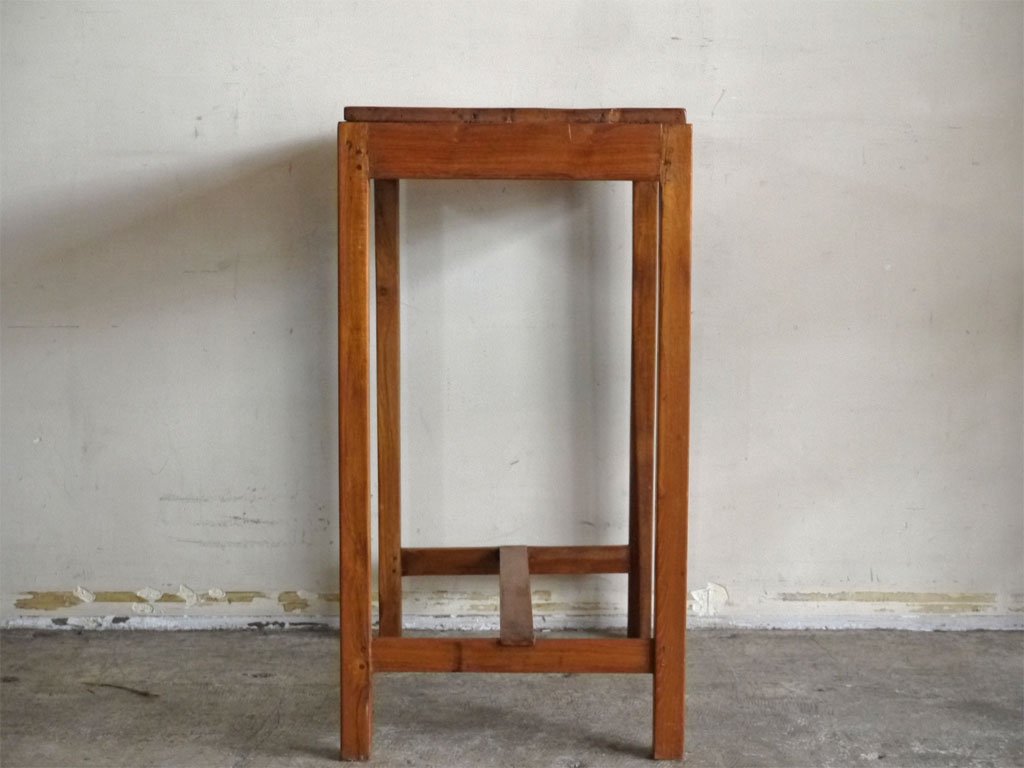 オールドチーク Old Teak ワークテーブル W60cm オケージョナルテーブル 古材 ■