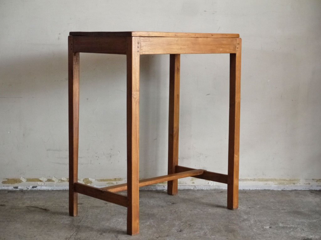 オールドチーク Old Teak ワークテーブル W60cm オケージョナルテーブル 古材 ■