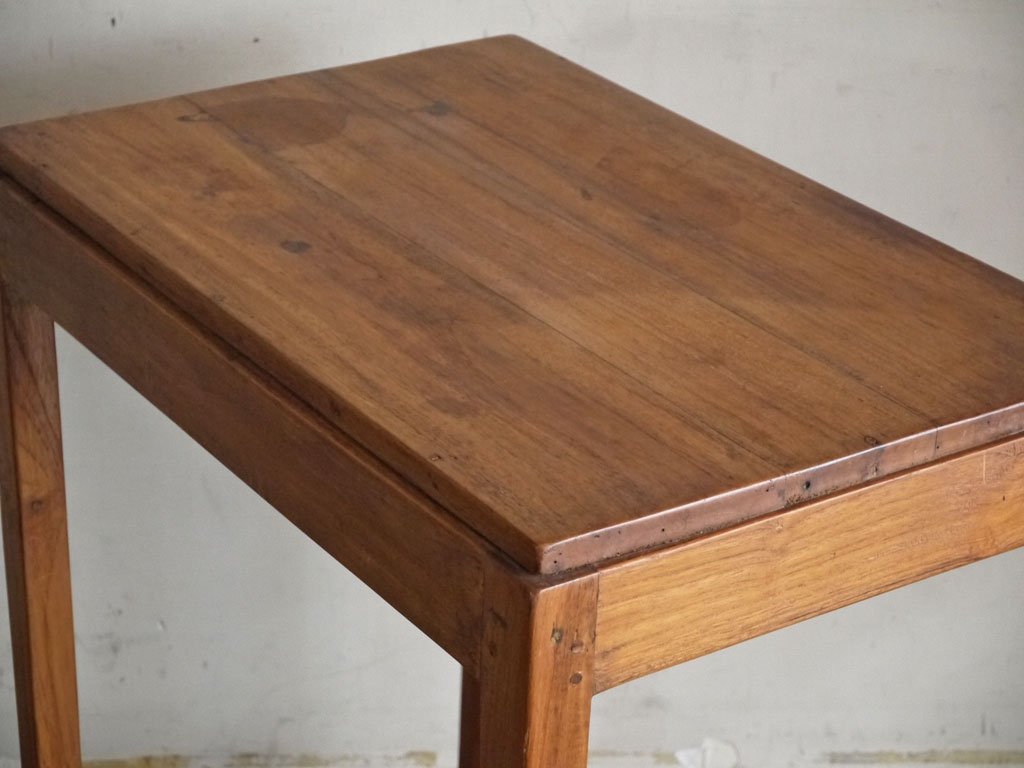 オールドチーク Old Teak ワークテーブル W60cm オケージョナルテーブル 古材 ■
